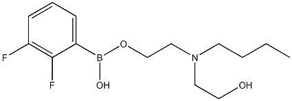 2,3-Difluorophenylboronic acid N-butyldiethanolamine ester Struktur