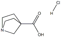 1-azabicyclo[2.2.1]heptane-4-carboxylic acid hydrochloride Struktur