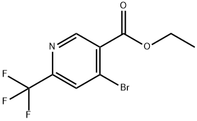 Ethyl 4-bromo-6-(trifluoromethyl)nicotinate Struktur