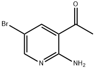 1-(2-Amino-5-bromo-pyridin-3-yl)-ethanone Struktur