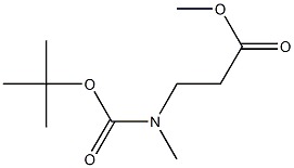 3-([2-(TERT-ブチルトキシ)-2-オキソエチル]アミノ)プロパン酸メチル 化学構造式