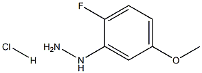 2-FLUORO-5-METHOXYPHENYLHYDRAZINE HCL 结构式