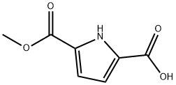 1H-Pyrrole-2,5-dicarboxylic acid, monomethyl ester Structure