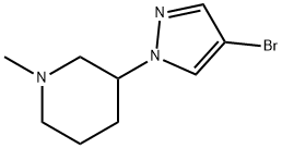 4-bromo-1-(1-methylpiperidin-3-yl)-1H-pyrazole Structure