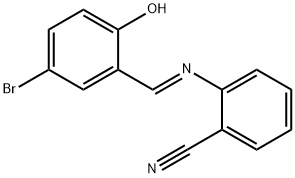 2-[(5-bromo-2-hydroxybenzylidene)amino]benzonitrile|