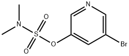 Dimethylsulfamic acid 5-bromopyridin-3-yl ester Struktur