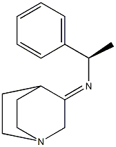 N-((R)-1-phenylethyl)-3-quinuclidinimine Structure