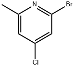 Pyridine, 2-bromo-4-chloro-6-methyl- Structure