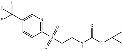 1,1-dimethylethyl (2-{[5-(trifluoromethyl)-2-pyridyl]sulfonyl}ethyl)carbamate Structure