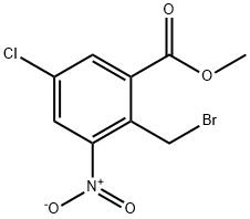 2-(溴甲基)-5-氯-3-硝基苯甲酸甲酯,1207455-25-1,结构式