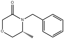 (5R)-5-methyl-4-(phenylmethyl)-3-morpholinone Struktur
