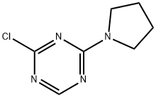 2-Chloro-4-(pyrrolidino)-1,3,5-triazine Structure