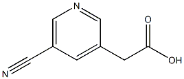 2-(5-cyanopyridin-3-yl)acetic acid Struktur