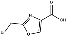 2-(溴甲基)唑-4-羧酸, 1211534-00-7, 结构式