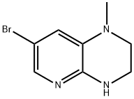 7-Bromo-1-methyl-1,2,3,4-tetrahydropyrido[2,3-b]pyrazine Struktur
