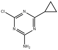 2-Amino-4-chloro-6-cyclopropyl-1,3,5-triazine,121279-07-0,结构式