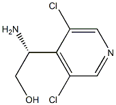 (R)-2-氨基-2-(3,5-二氯吡啶-4-基)乙烷-1-醇 结构式
