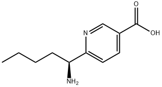 6-((1S)-1-AMINOPENTYL)PYRIDINE-3-CARBOXYLIC ACID Structure