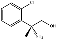 (2R)-2-AMINO-2-(2-CHLOROPHENYL)PROPAN-1-OL 化学構造式