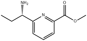 METHYL 6-((1S)-1-AMINOPROPYL)PYRIDINE-2-CARBOXYLATE 结构式