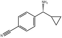 4-((1R)AMINOCYCLOPROPYLMETHYL)BENZENECARBONITRILE-HCl 结构式