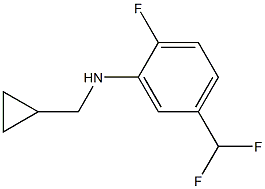 (1S)[5-(DIFLUOROMETHYL)-2-FLUOROPHENYL]CYCLOPROPYLMETHYLAMINE 结构式