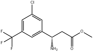METHYL (3S)-3-AMINO-3-[3-CHLORO-5-(TRIFLUOROMETHYL)PHENYL]PROPANOATE Structure