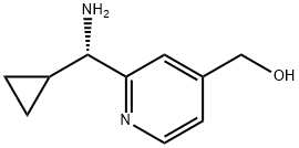 (2-[(S)-AMINO(CYCLOPROPYL)METHYL]PYRIDIN-4-YL)METHANOL,1212985-40-4,结构式