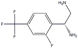 (1R)-1-[2-FLUORO-4-(TRIFLUOROMETHYL)PHENYL]ETHANE-1,2-DIAMINE,1213110-67-8,结构式