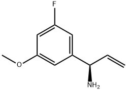 (1R)-1-(5-FLUORO-3-METHOXYPHENYL)PROP-2-ENYLAMINE,1213171-77-7,结构式