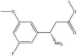 BENZENEPROPANOIC ACID,BETA-AMINO-3-FLUORO-5-METHOXY-,METHYLESTER,(BETAS)- Structure