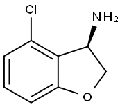 (3R)-4-CHLORO-2,3-DIHYDROBENZO[B]FURAN-3-YLAMINE Struktur