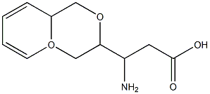 3-(2H,3H-BENZO[3,4-E]1,4-DIOXAN-6-YL)(3S)-3-AMINOPROPANOIC ACID 化学構造式
