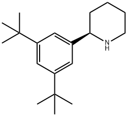 (2R)-2-[3,5-BIS(TERT-BUTYL)PHENYL]PIPERIDINE 结构式