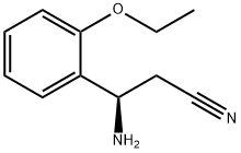 (3R)-3-AMINO-3-(2-ETHOXYPHENYL)PROPANENITRILE 结构式