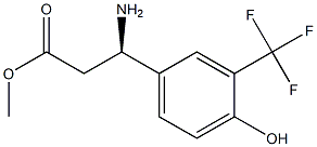METHYL (3R)-3-AMINO-3-[4-HYDROXY-3-(TRIFLUOROMETHYL)PHENYL]PROPANOATE Structure