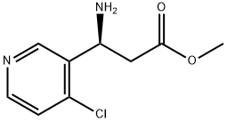 METHYL (3S)-3-AMINO-3-(4-CHLORO(3-PYRIDYL))PROPANOATE Structure
