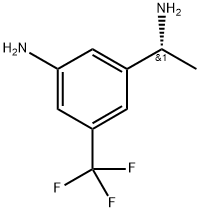 (R)-3-(1-氨基乙基)-5-(三氟甲基)苯胺,1213552-98-7,结构式