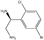 (1S)-1-(5-BROMO-2-CHLOROPHENYL)ETHANE-1,2-DIAMINE Structure