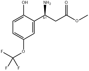 METHYL (3S)-3-AMINO-3-[2-HYDROXY-5-(TRIFLUOROMETHOXY)PHENYL]PROPANOATE Structure