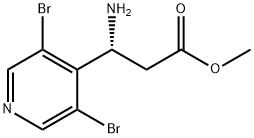 METHYL (3R)-3-AMINO-3-(3,5-DIBROMO(4-PYRIDYL))PROPANOATE|