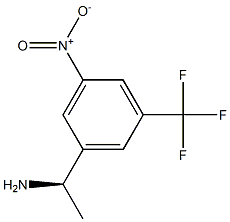 (1R)-1-[3-nitro-5-(trifluoromethyl)phenyl]ethylamine 化学構造式
