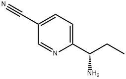 (S)-6-(1-aminopropyl)nicotinonitrile Structure