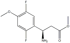 METHYL (3R)-3-AMINO-3-(2,5-DIFLUORO-4-METHOXYPHENYL)PROPANOATE Structure