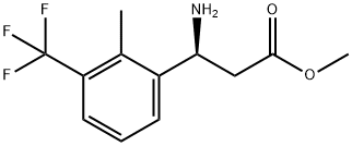 METHYL (3S)-3-AMINO-3-[2-METHYL-3-(TRIFLUOROMETHYL)PHENYL]PROPANOATE,1213890-76-6,结构式