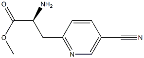 METHYL (2S)-2-AMINO-3-(5-CYANO(2-PYRIDYL))PROPANOATE Struktur