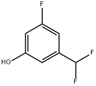 3-(二氟甲基)-5-氟苯酚, 1214333-96-6, 结构式