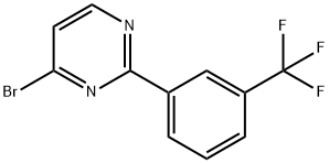 4-Bromo-2-(3-trifluoromethylphenyl)pyrimidine 结构式
