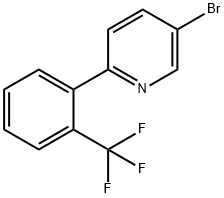 3-Bromo-6-(2-trifluoromethylphenyl)pyridine Structure