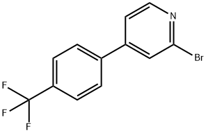 2-Bromo-4-(4-trifluoromethylphenyl)pyridine Struktur